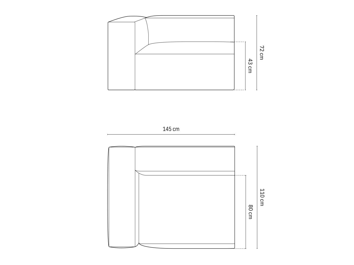 Modulaarinen istuinyksikkö Sonsore 107 (Paris Khaki)